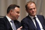 Andrzej Duda, Donald Tusk/YT @Onet News