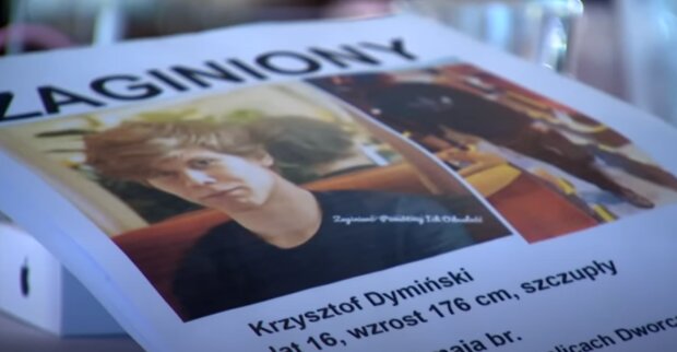 Zaginiony Krzysztof Dymińskich/YouTube @Uwaga! TVN