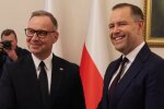 Duda i Nawrocki, screen Youtube @AFP