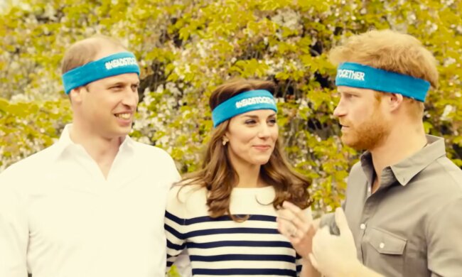 Harry, Kate i William, screen Youtube @_Place2Be