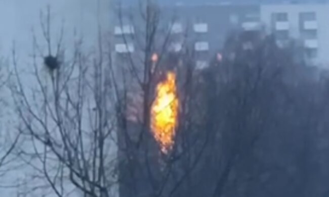 Rozszczelnienie gazociągu w Krakowie/Facebook