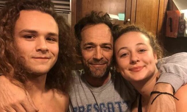 Luke Perry z dziećmi. Źródło: instagram.com