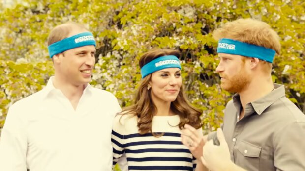 Harry, Kate i William, screen Youtube @_Place2Be