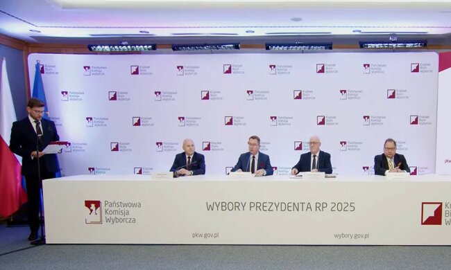Konferencja prasowa PKW, screen Youtube @panstwowakomisjawyborcza