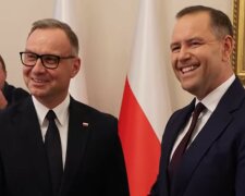 Duda i Nawrocki, screen Youtube @AFP