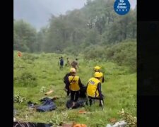 helikopter runął na ziemię, screen X @assamtribuneoff