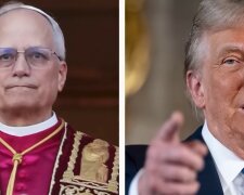 Leon XIV, Donald Trump, screen Youtube @wgntv