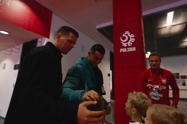 Wojciech Szczęsny, Cristiano Ronaldo/YouTube @Łączy nas piłka