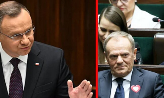 Andrzej Duda, Donald Tusk/YouTube @Wirtualna Polska