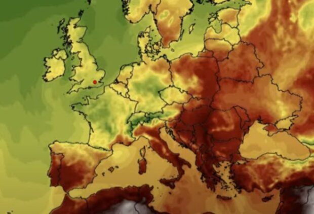 Mapa pogodowa Europy/YouTube @Fani Pogody