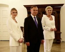 Para prezydencka ze swoją córką Kingą/YouTube @TV Republika