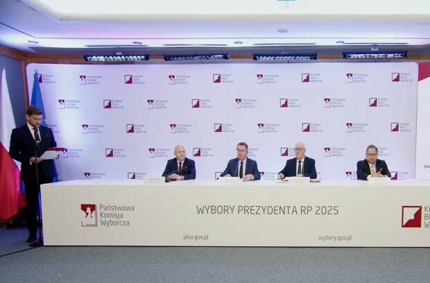 Konferencja prasowa PKW, screen Youtube @panstwowakomisjawyborcza