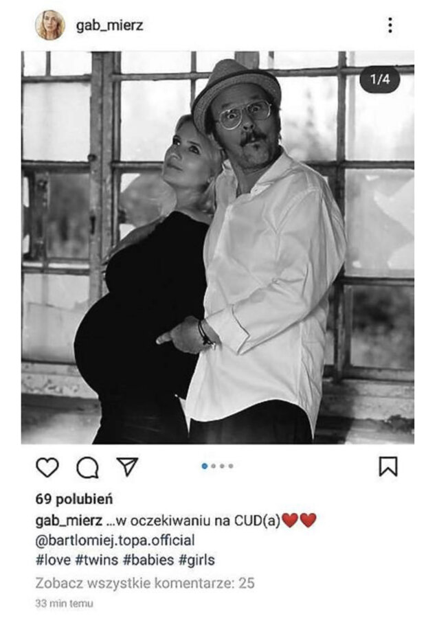 Gabriela Mierzwiak i Bartłomiej Topa. Źródło: instagram.com