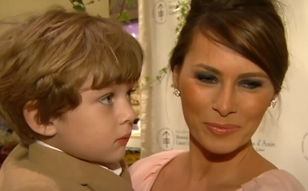 Barron, Melania Trump, źródło: YouTube/ Entertainment Tonight