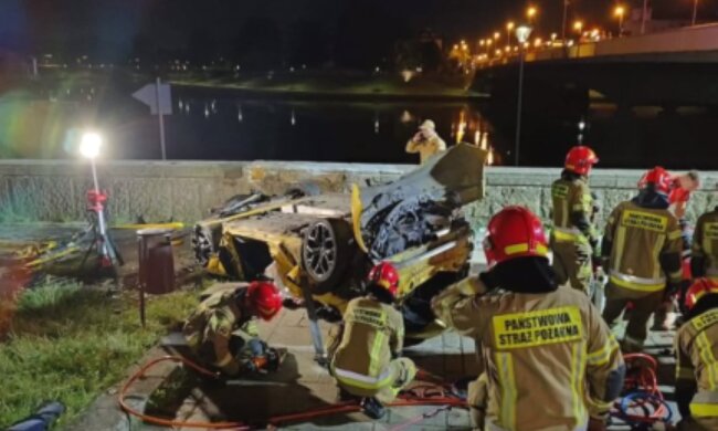 Wypadek na moście Dębnickim/YouTube @Gdzie Taniej