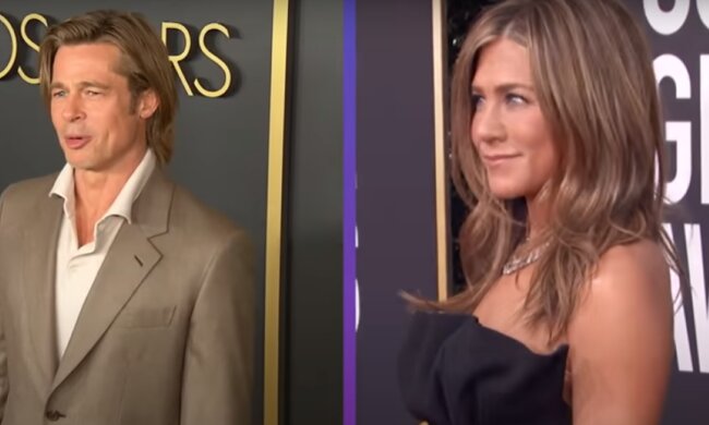 Brad Pitt, Jennifer Aniston/YouTube @ET