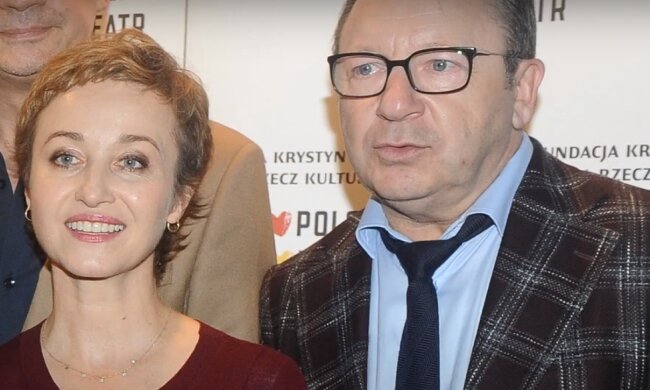 Zbigniew Zamachowski i Gabreila Muskała w spektaklu/YouTube @60celine