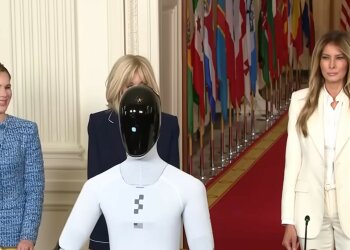 Melania Trump, Marta Nawrocka, screen Youtube @CSPAN