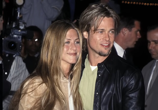 Jennifer Aniston i Brad Pitt. Źródło: youtube.com
