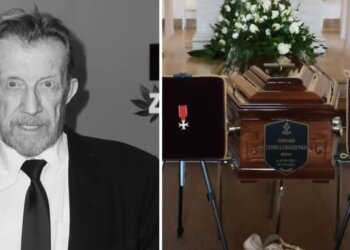 Pogrzeb Edwarda Linde-Lubaszenki/YouTube @Ploteczek