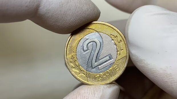 Moneta 2-złowa/YouTube @Gabinet Numizmatyczny D. Marciniak