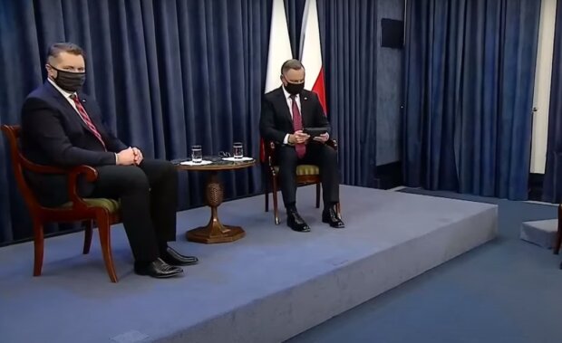 Prezydent Andrzej Duda i minister Przemysław Czarnek