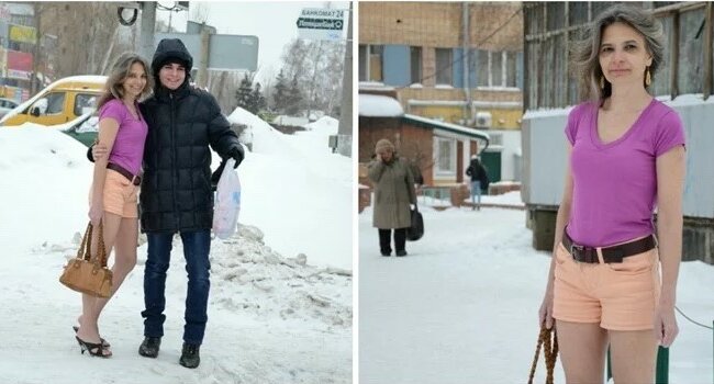 Kobieta, która nie boi się zimna i mając 58 lat, wygląda na 30