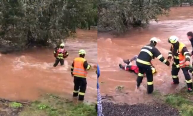 Dramatyczna akcja ratunkowa w Czechach/Facebook @HZS Královéhradeckého kraje