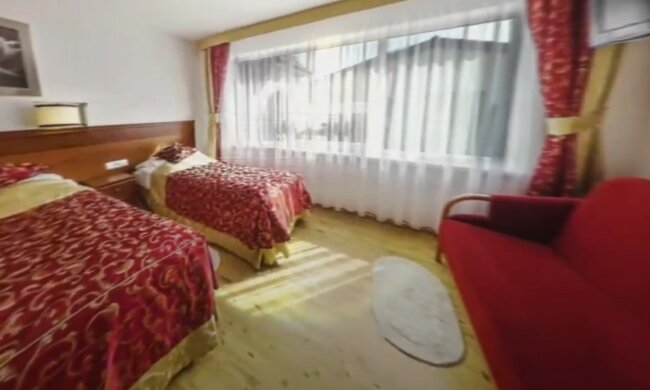 Pokój w sanatorium, źródło: YouTube/ Panorama Morska Jarosławiec