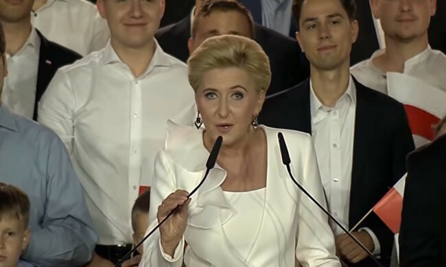 Agata Duda, screen Youtube @onetnews