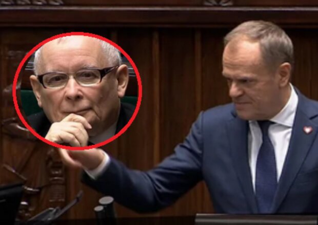 Donald Tusk, Jarosław Kaczyński/YouTube