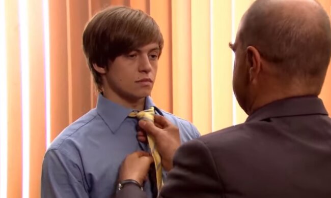 Piotr Ligęza w roli Fabiana Dudy w serialu "Ranczo"/YouTube @Bartek Kurcz