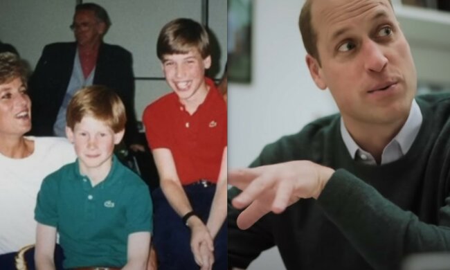 Diana, Harry, William, źródło: YouTube/ ITV