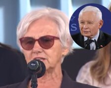 Danuta Wałęsa/YT @Gazeta.pl // Jarosław Kaczyński/YT @Gazeta Olsztyńska