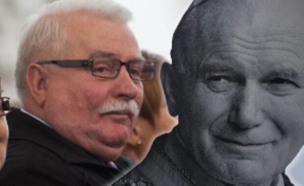 Lech Wałęsa i Jan Paweł II/YouTube @Super Express