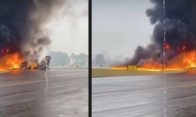 katastrofa samolotu,screen Youtube @oneindia