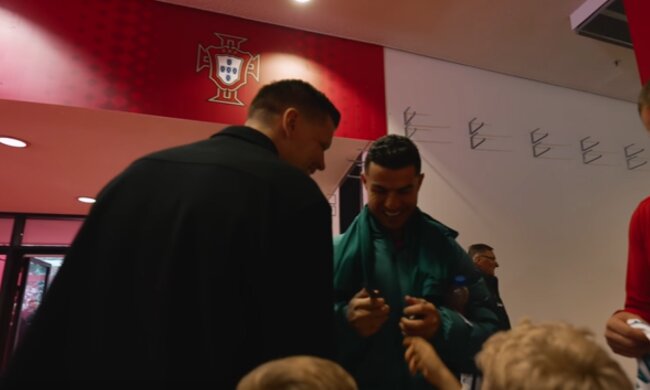 Wojciech Szczęsny, Cristiano Ronaldo/YouTube @Łączy nas piłka