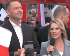 Marta Nawrocka i Karol Nawrocki, screen Youtube @videoparlamentpl