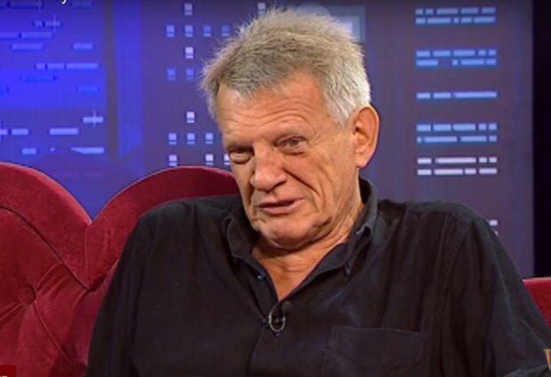 Bronisław Cieślak podczas wywiadu