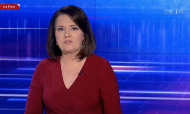 "Wiadomości" TVP. Źródło: Youtube Piękne Polskie Dziennikarki i Prezenterki TV