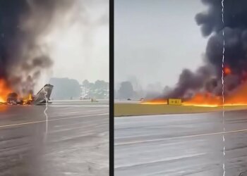 katastrofa samolotu,screen Youtube @oneindia
