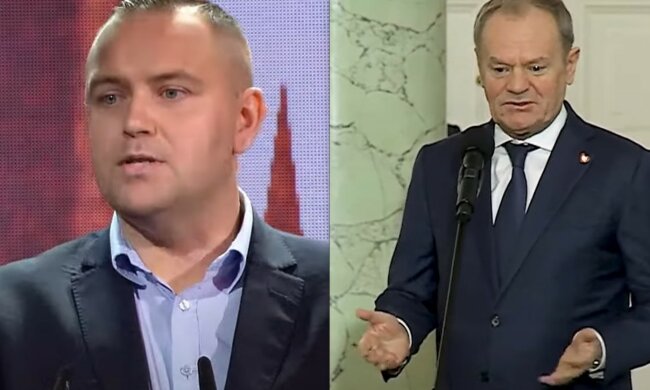 Nawrocki, Tusk, źródło: YouTube.com