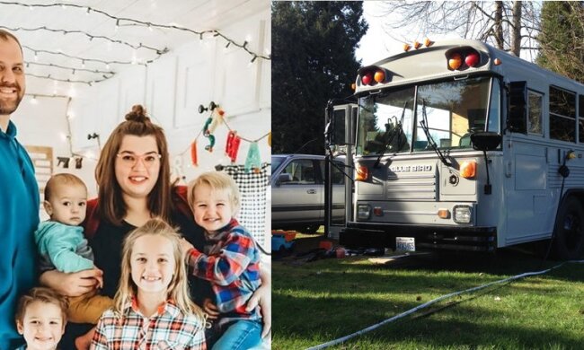 Zamieszkali wraz z 6 dzieci w autobusie. Jak wygląda życie w tak nietypowym domu