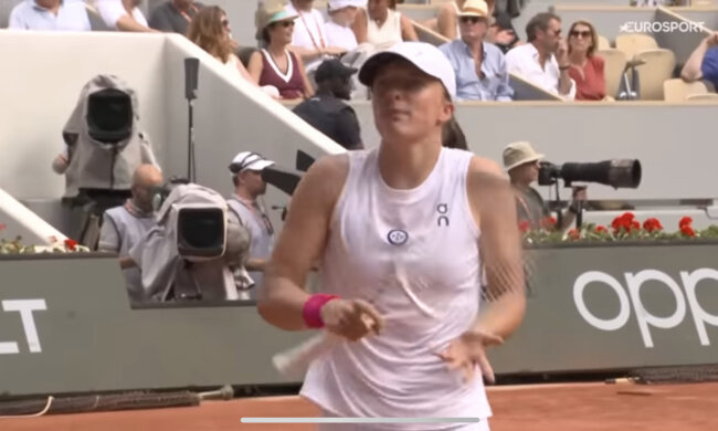 Iga Świątek świętuje zwycięstwo. Wrzuszające momenty na korcie