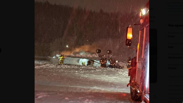 Wypadek samolotu na lotnisku. Maszyna stanęła w ogniu