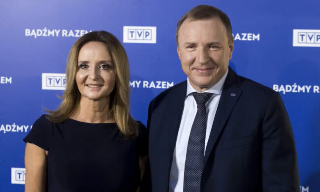 Jacek Kurski z żoną. Źródło: youtube.com