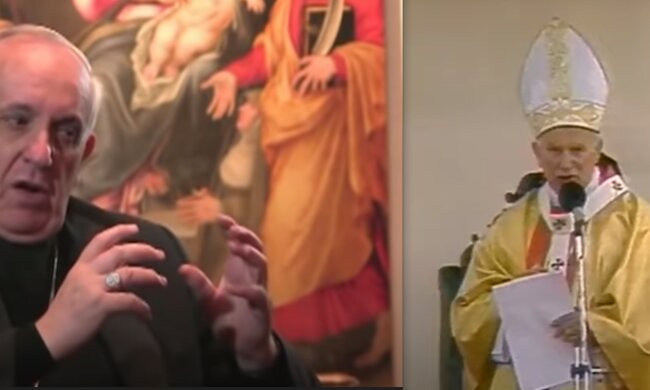 Papież Franciszek, Św. Jan Paweł II, źródło: YouTube/Edycja Świętego Pawła
