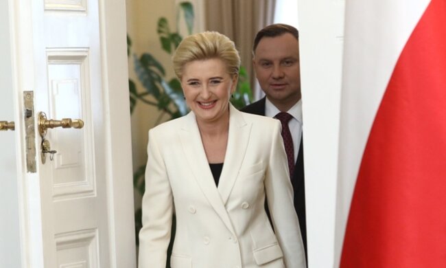 Agata Duda i Andrzej Duda. Źródło: pomponik.pl
