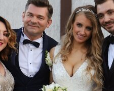 Zenek Martyniuk z żoną oraz Daniel Martyniuk z żoną. Źródło: plejada.pl