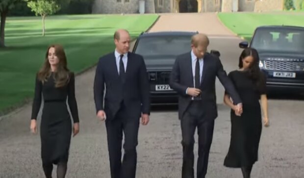 Księżna Kate, książę William, książę Harry, Meghan Markle/YouTube @CBC News